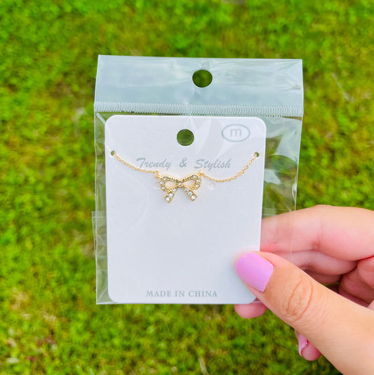 Bow Necklace GOLD