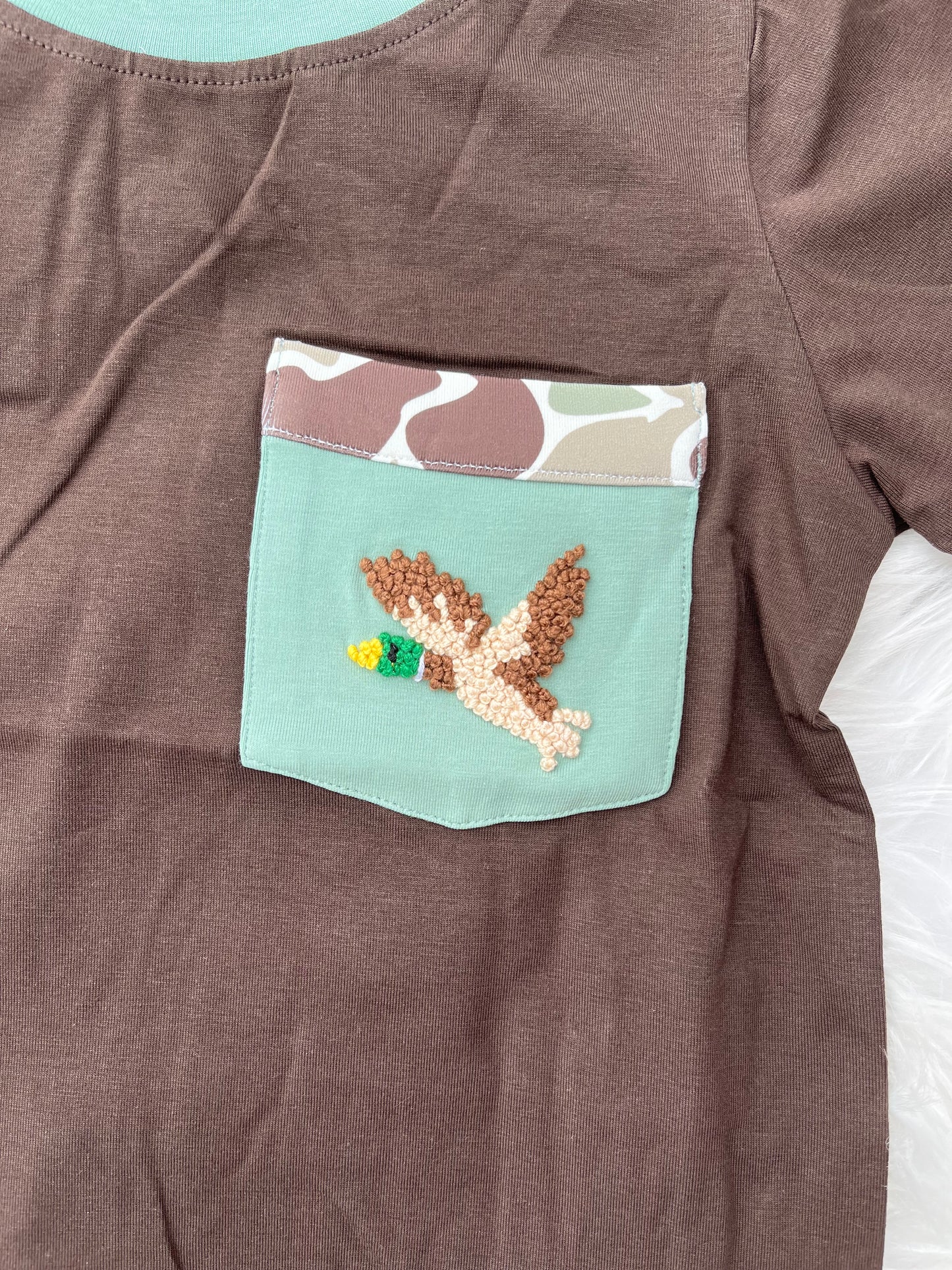 Duck French Knot Pocket Tee